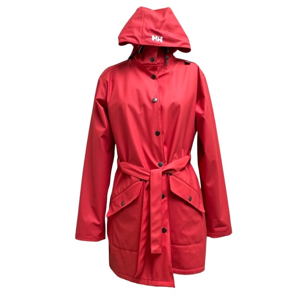 Helly Hansen Neon Pink Rain Jacket Size L - Picture 2 of 10